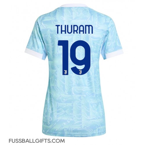 Juventus Khephren Thuram #19 Fußballbekleidung Auswärtstrikot Damen 2025-26 Kurzarm